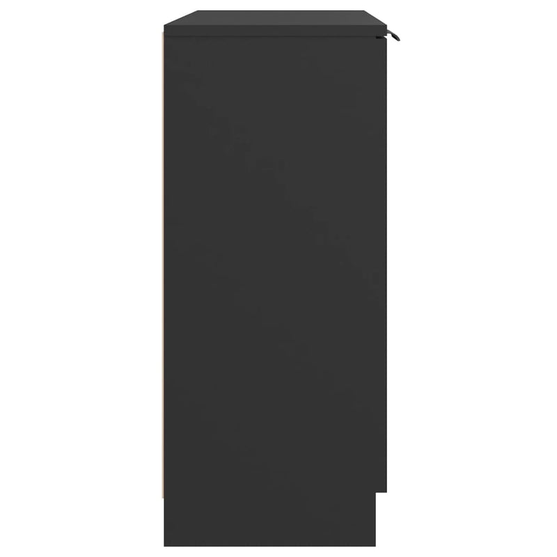 vidaXL Sideboard Black 60x30x70 cm Engineered Wood
