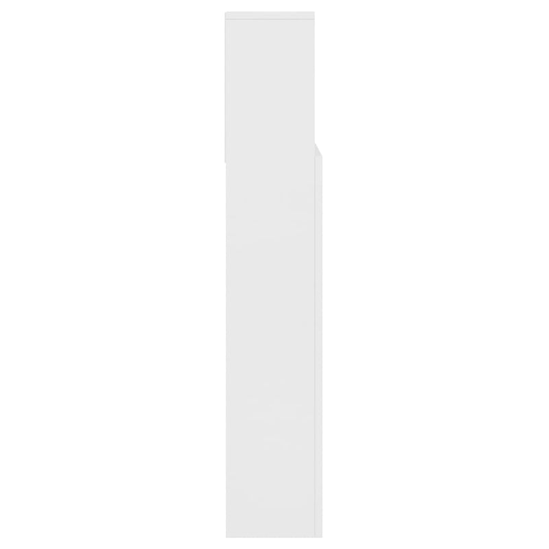 vidaXL Headboard Cabinet White 140x19x103.5 cm