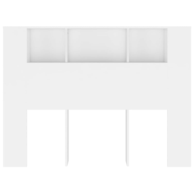 vidaXL Headboard Cabinet White 140 cm