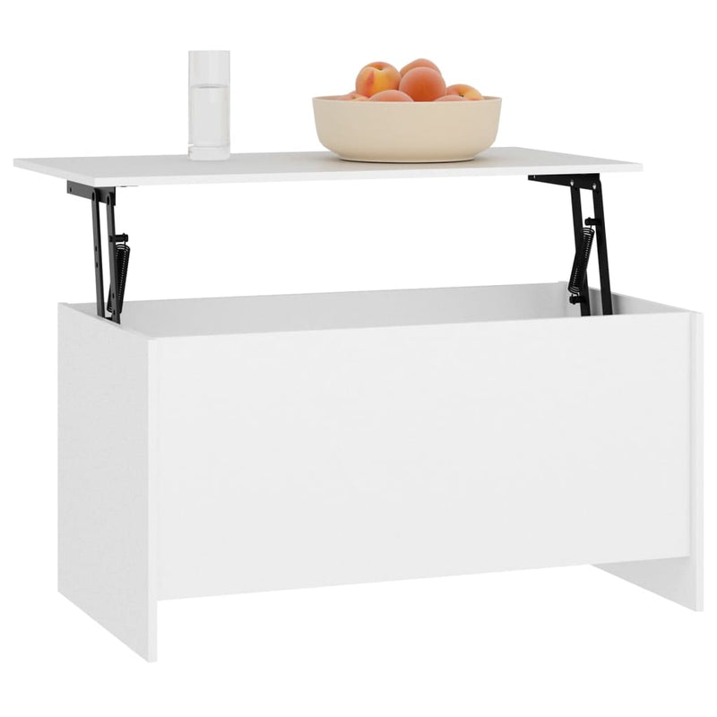 vidaXL Coffee Table White 102x55.5x52.5 cm Engineered Wood