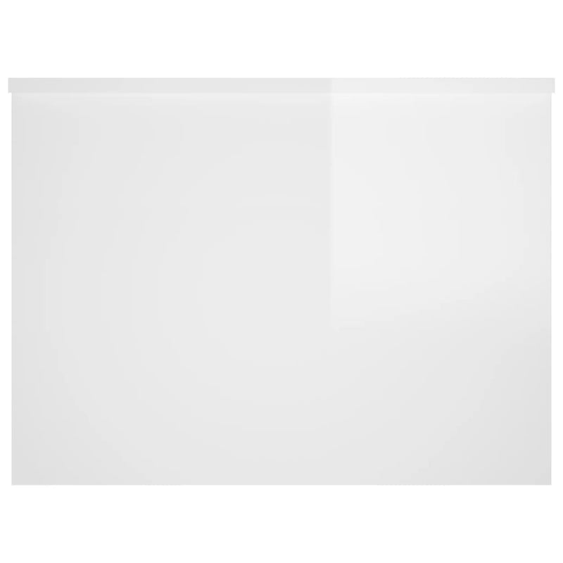vidaXL Coffee Table High Gloss White 80x55.5x41.5 cm Engineered Wood