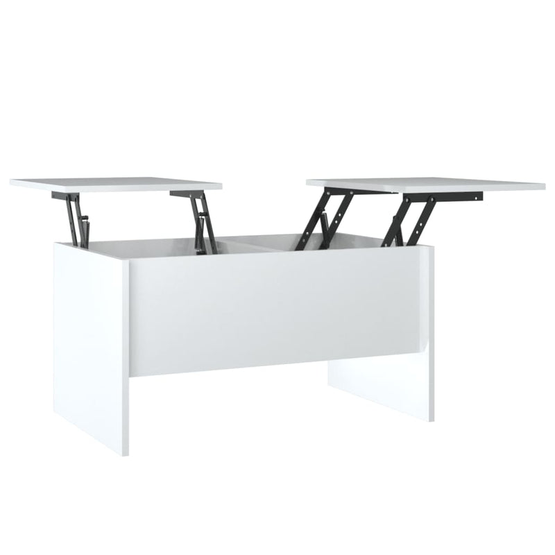 vidaXL Coffee Table High Gloss White 80x50x42.5 cm Engineered Wood