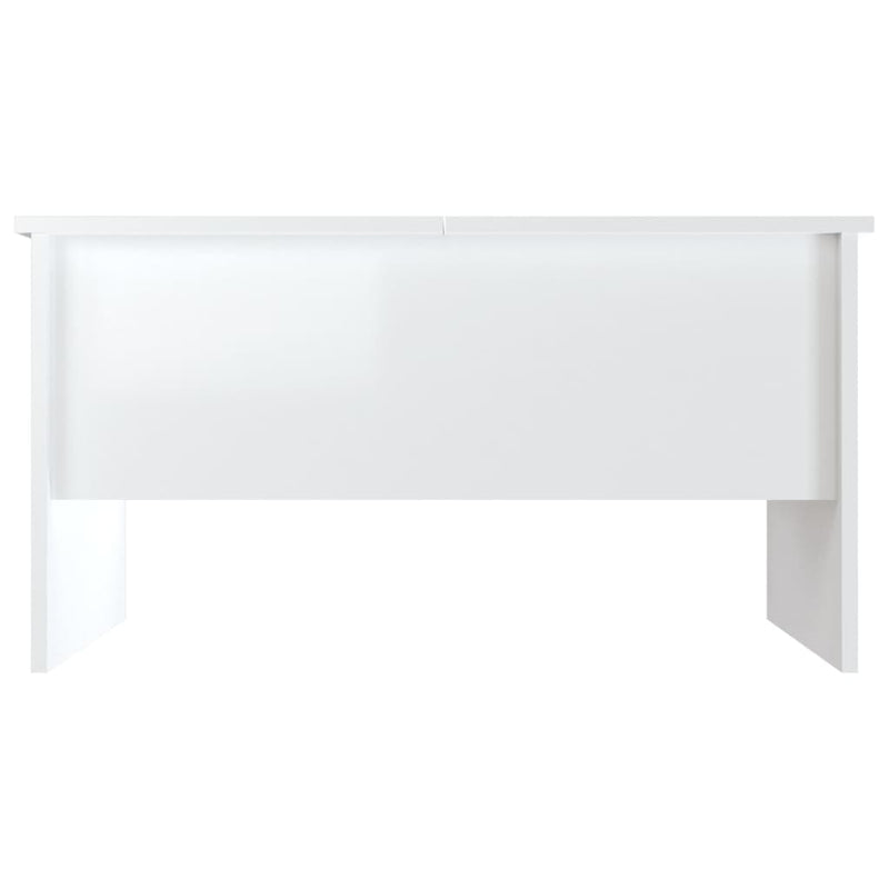 vidaXL Coffee Table High Gloss White 80x50x42.5 cm Engineered Wood