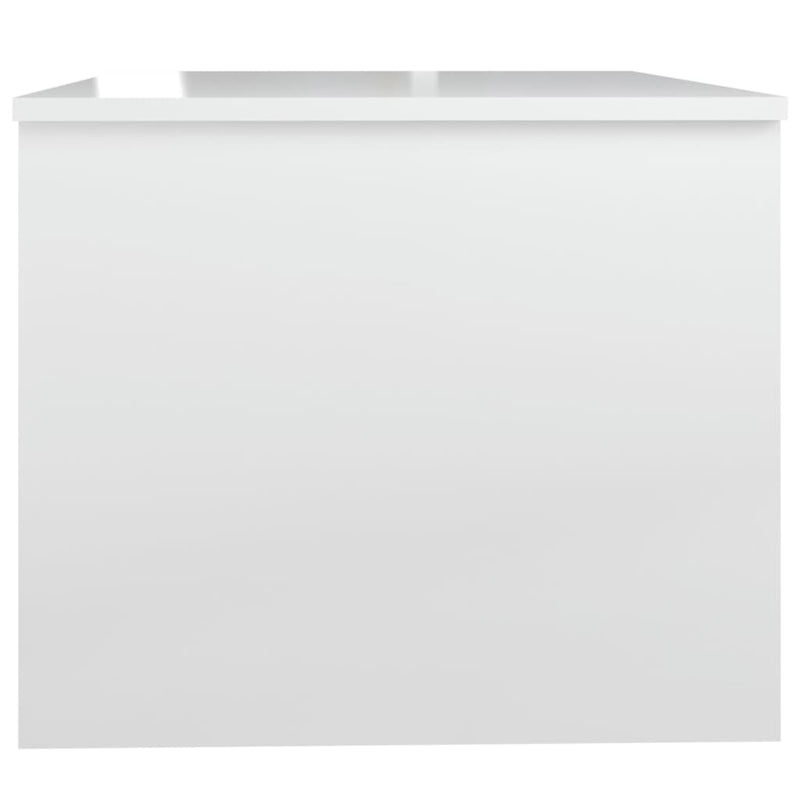 vidaXL Coffee Table High Gloss White 80x50x42.5 cm Engineered Wood