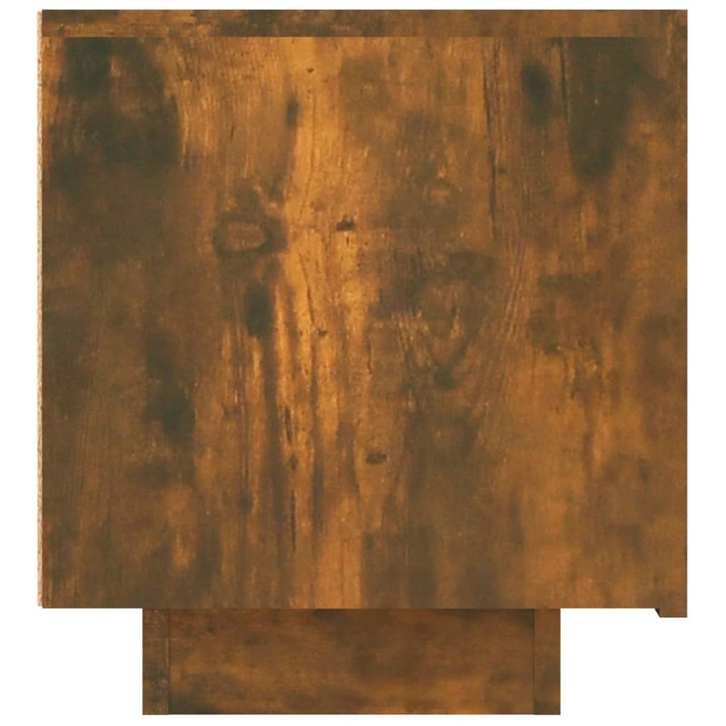 vidaXL TV Cabinet Smoked Oak 100x35x40 cm Engineered Wood
