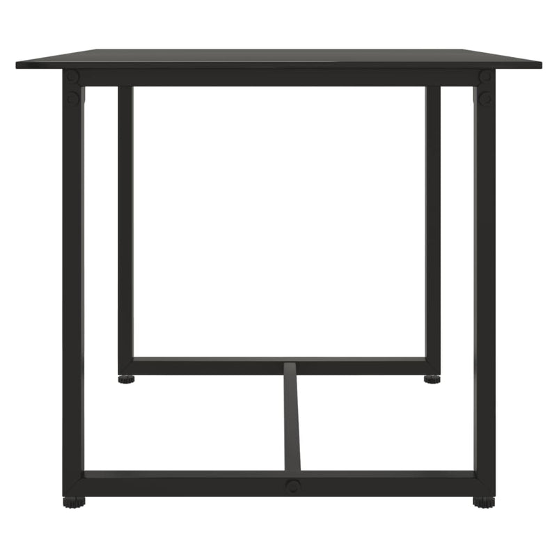 vidaXL 3 Piece Outdoor Lounge Set with Cushions Poly Rattan Black