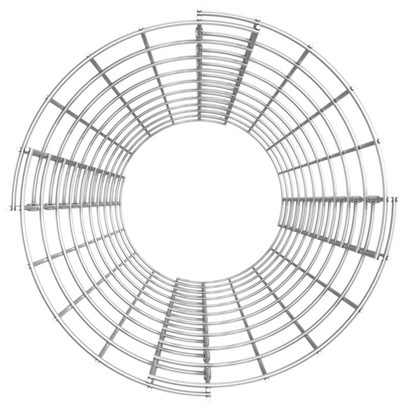 vidaXL Circular Gabion Pole Galvanised Steel Ø30x100 cm