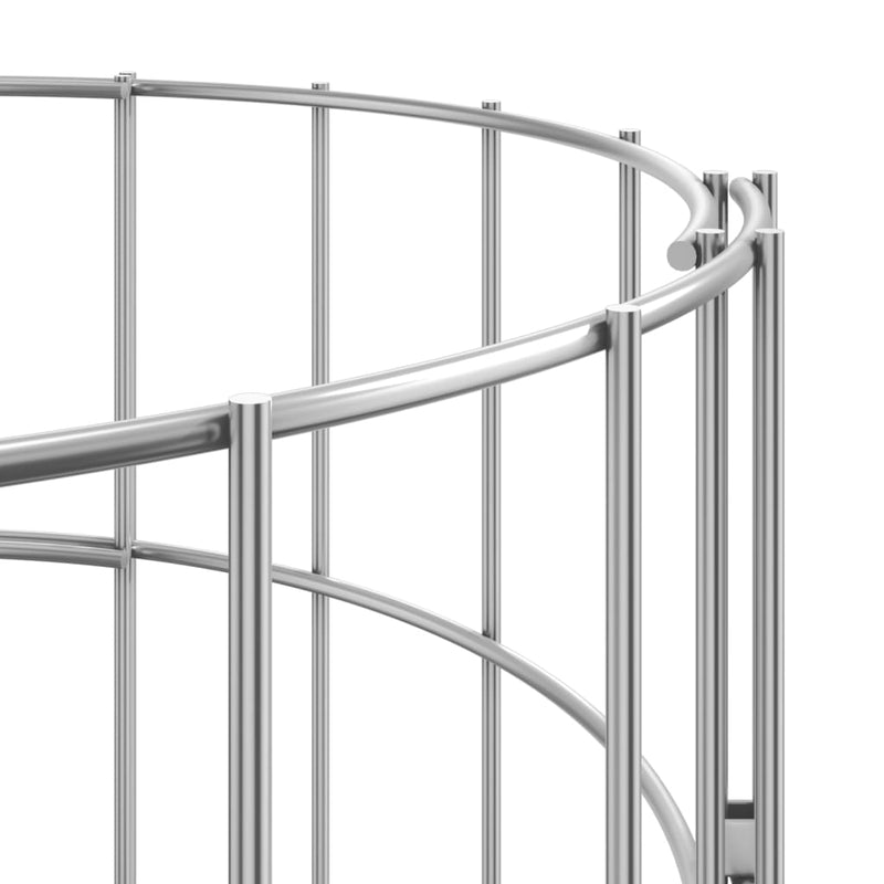 vidaXL Circular Gabion Pole Galvanised Steel Ø30x100 cm
