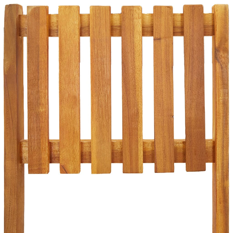 vidaXL Folding Outdoor Bar Stools 2 pcs Solid Wood Acacia