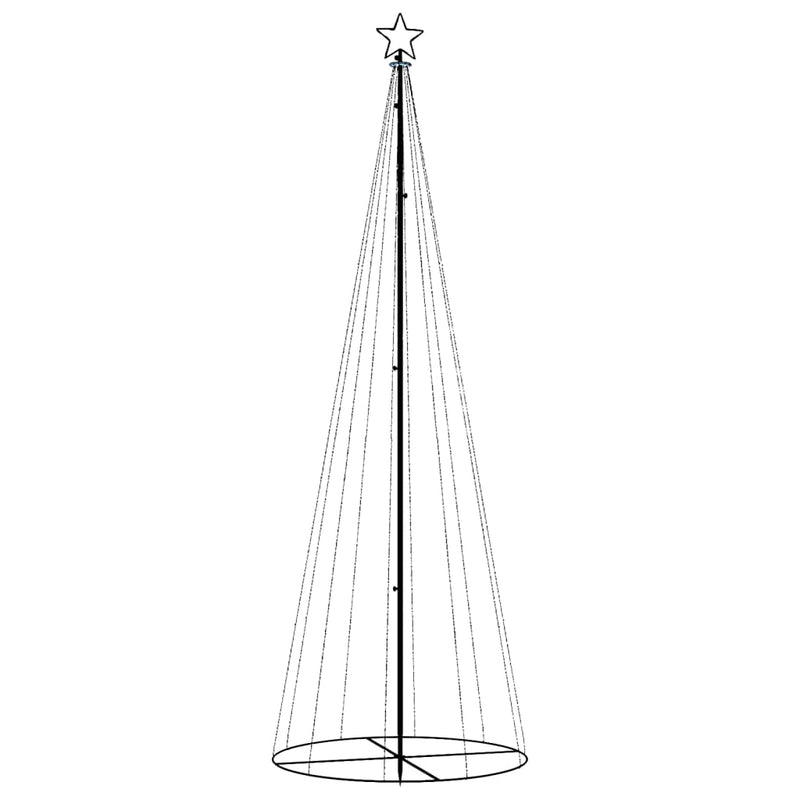 vidaXL Christmas Cone Tree Cold White 310 LEDs 100x300 cm