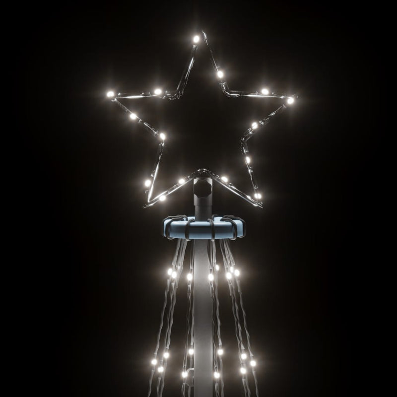 vidaXL Christmas Cone Tree Cold White 310 LEDs 100x300 cm