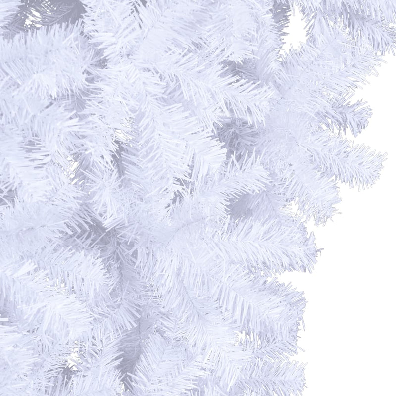 vidaXL Upside-down Artificial Christmas Tree with Stand White 150 cm