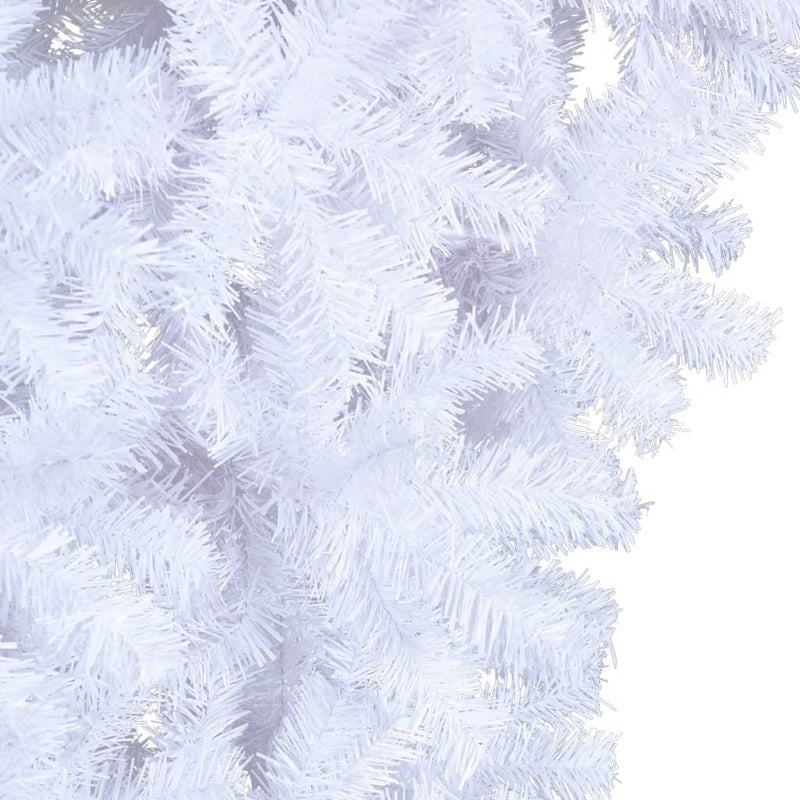 vidaXL Upside-down Artificial Christmas Tree with Stand White 240 cm