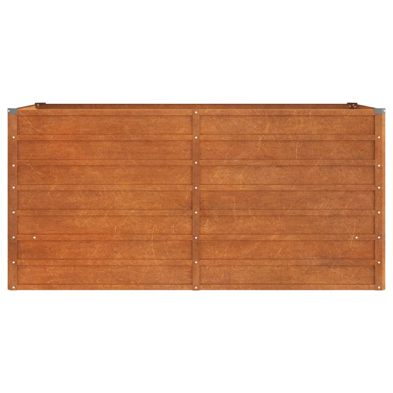 vidaXL Garden Raised Bed Rusty 160x80x77 cm Corten Steel
