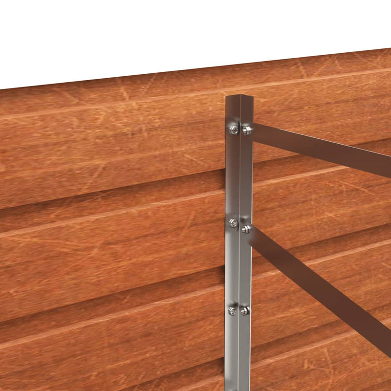 vidaXL Garden Raised Bed Rusty 160x80x77 cm Corten Steel