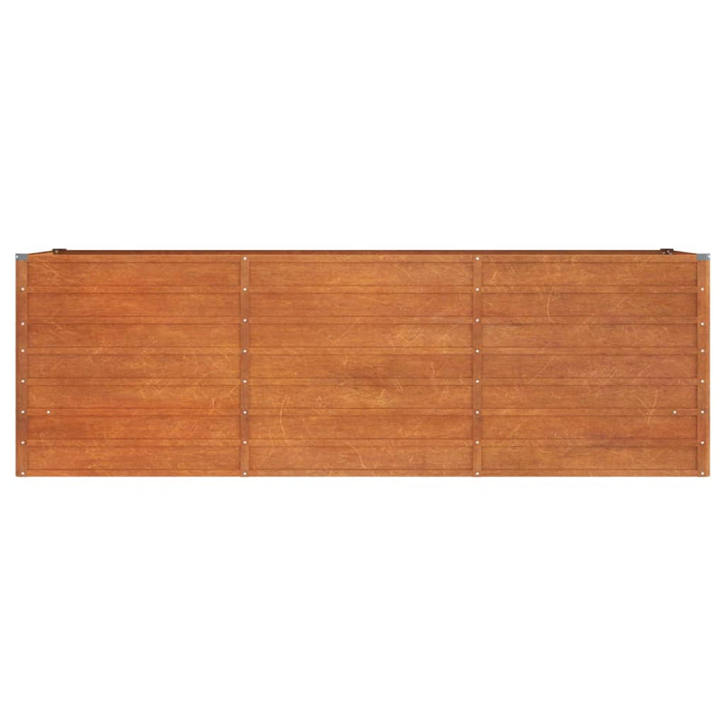 vidaXL Garden Raised Bed Rusty 240x80x77 cm Corten Steel