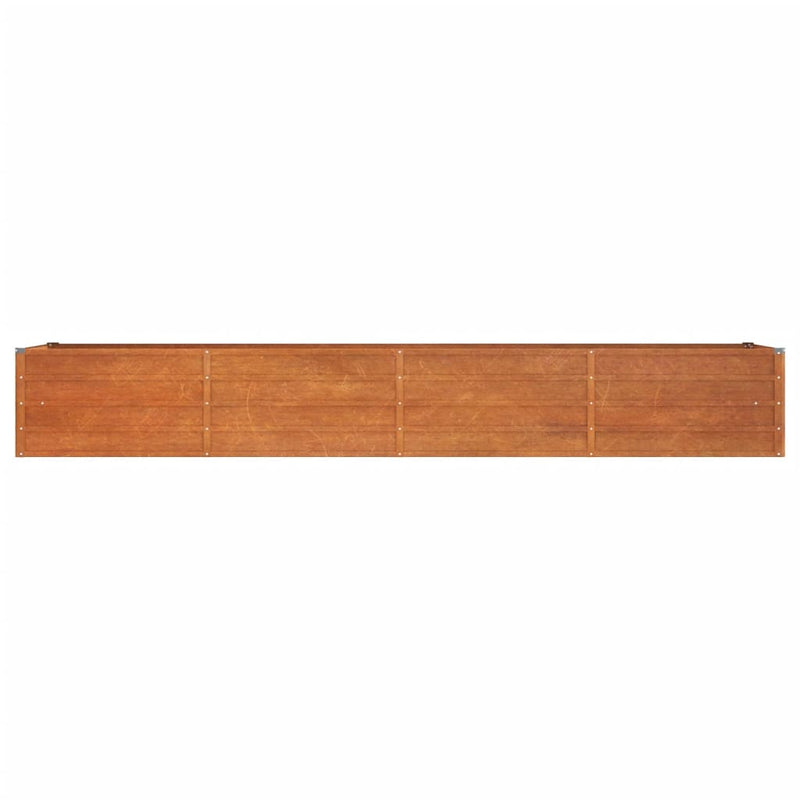 vidaXL Garden Raised Bed Rusty 320x80x45 cm Corten Steel