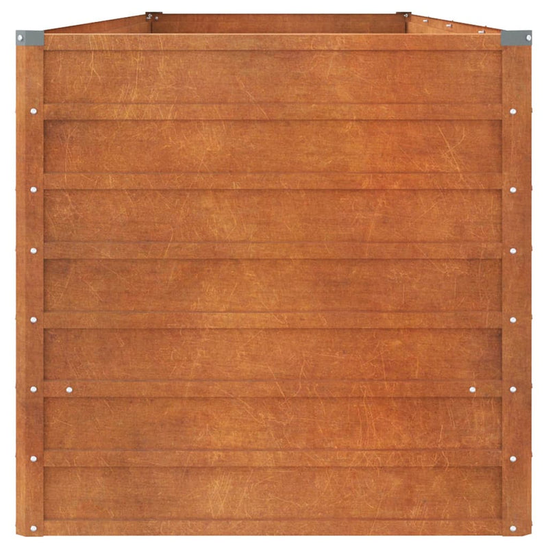vidaXL Garden Raised Bed Rusty 320x80x77 cm Corten Steel