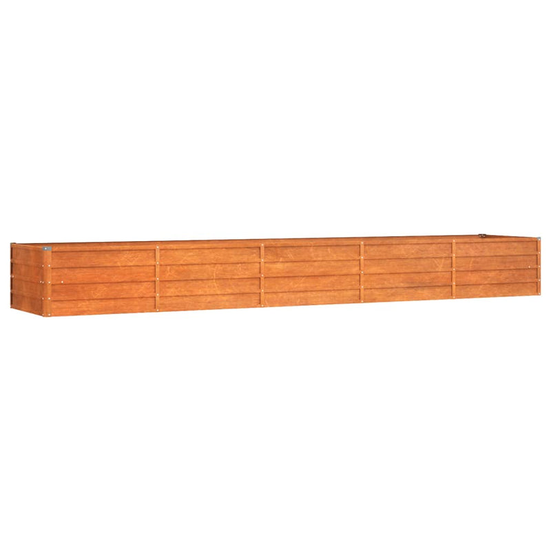 Garden Raised Bed Rusty 400x80x45 cm Corten Steel