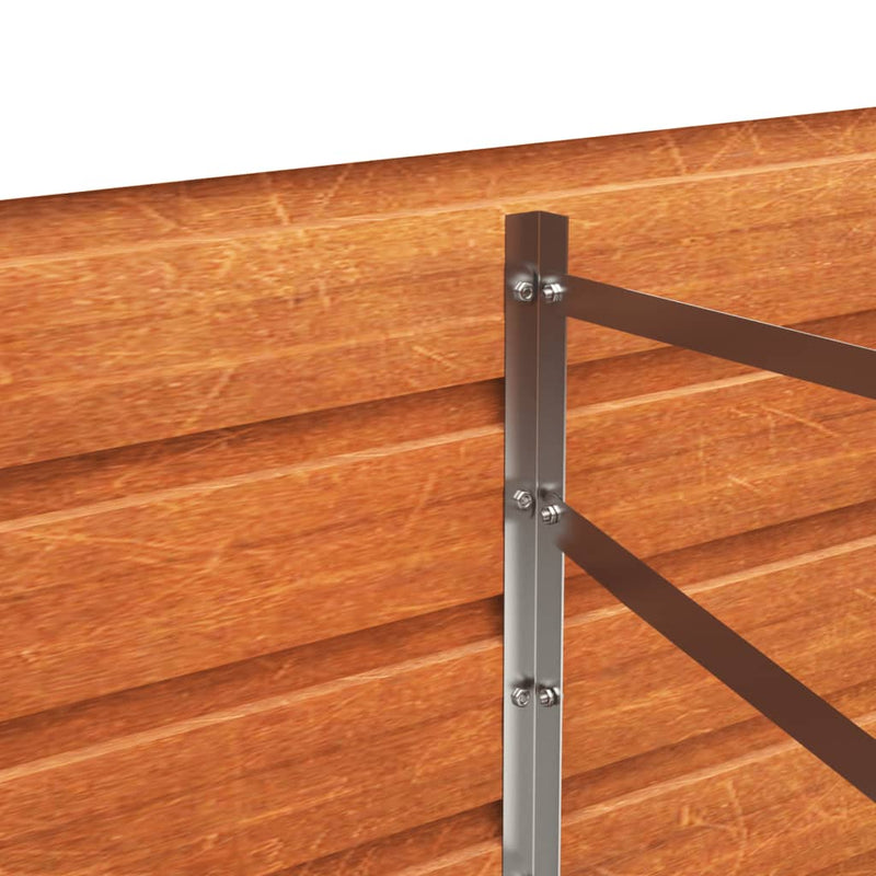 Garden Raised Bed Rusty 400x80x45 cm Corten Steel