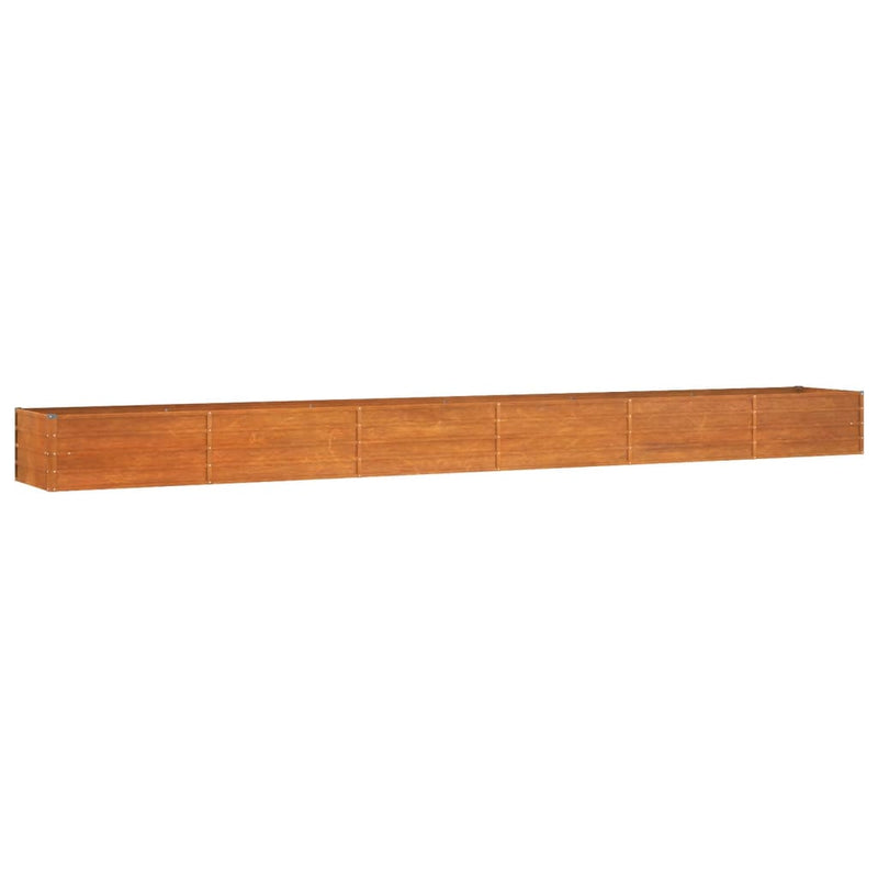 Garden Raised Bed Rusty 600x80x45 cm Corten Steel