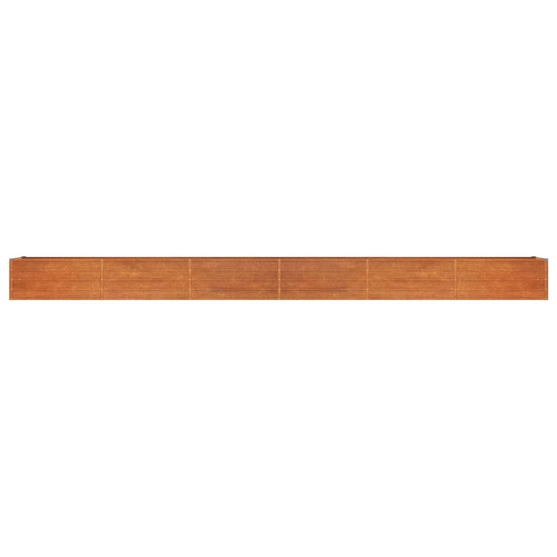 Garden Raised Bed Rusty 600x80x45 cm Corten Steel