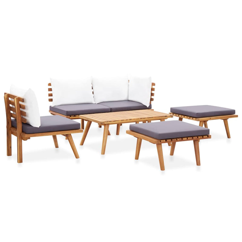 vidaXL 6 Piece Garden Lounge Set Solid Wood Acacia