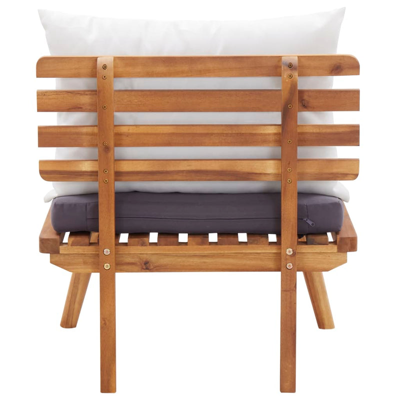 vidaXL 4 Piece Garden Lounge Set with Cushions Solid Wood Acacia