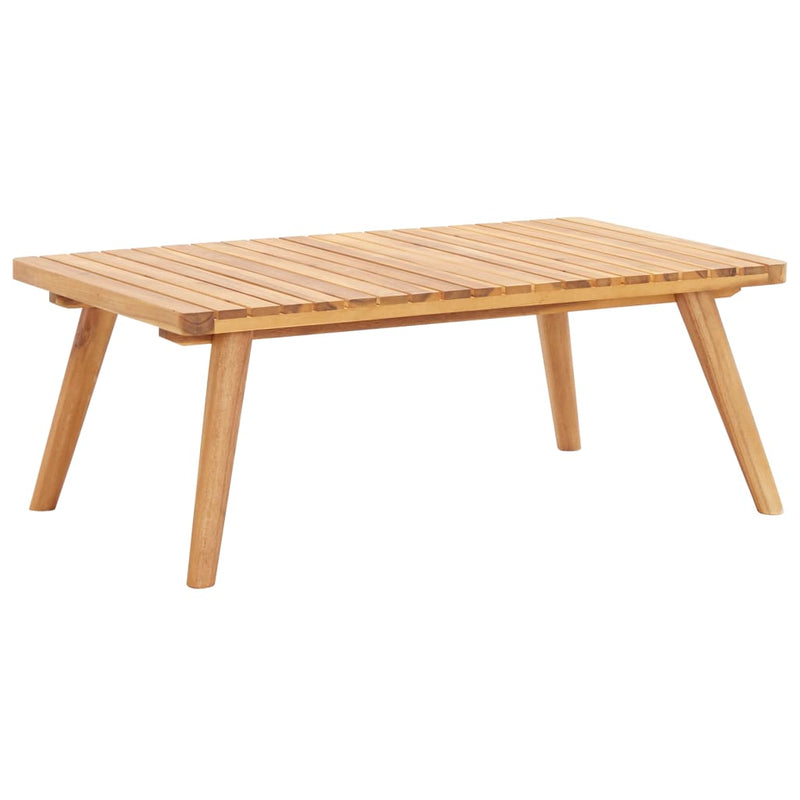 vidaXL 4 Piece Garden Lounge Set with Cushions Solid Wood Acacia