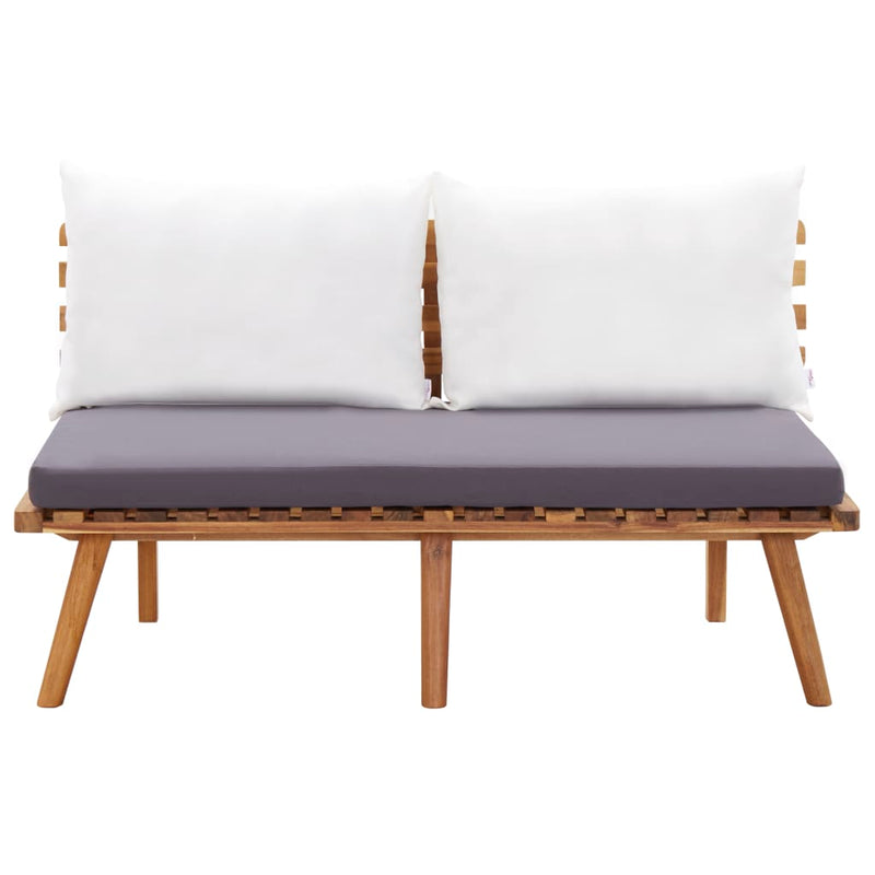 vidaXL 4 Piece Garden Lounge Set with Cushions Solid Wood Acacia