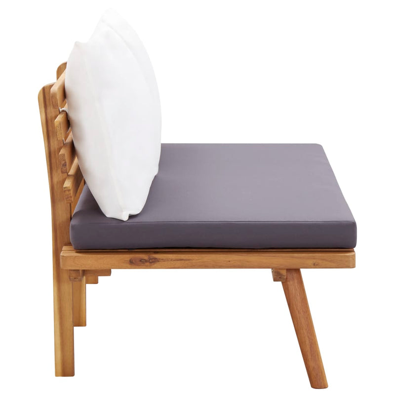 vidaXL 4 Piece Garden Lounge Set with Cushions Solid Wood Acacia