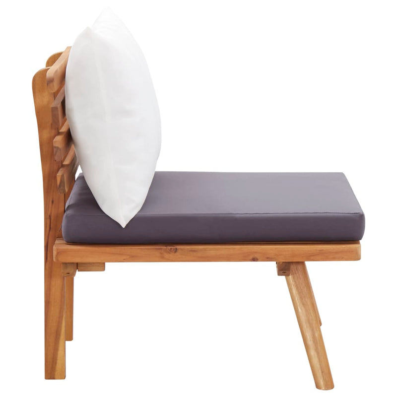 vidaXL 4 Piece Garden Lounge Set with Cushions Solid Wood Acacia