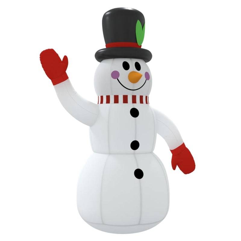 vidaXL Christmas Inflatable Snowman with LEDs 120 cm