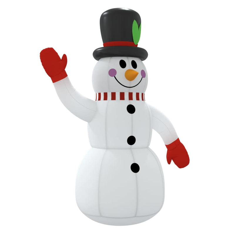 vidaXL Christmas Inflatable Snowman with LEDs 240 cm