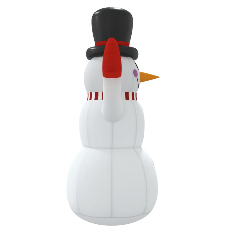 vidaXL Christmas Inflatable Snowman with LEDs 240 cm