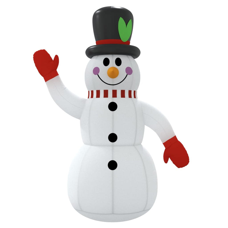 vidaXL Christmas Inflatable Snowman with LEDs 300 cm