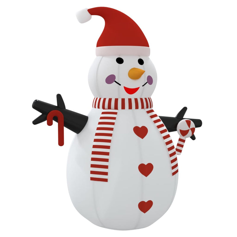 vidaXL Inflatable Snowman with LEDs 250 cm