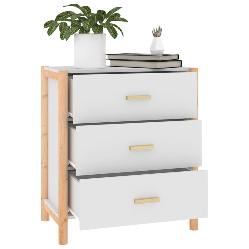 vidaXL Sideboard White 62x38x70 cm Engineered Wood