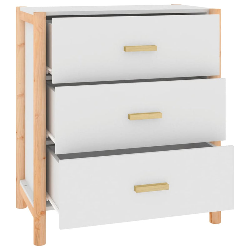 vidaXL Sideboard White 62x38x70 cm Engineered Wood