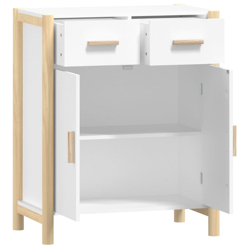 vidaXL Sideboard White 62x38x75 cm Engineered Wood