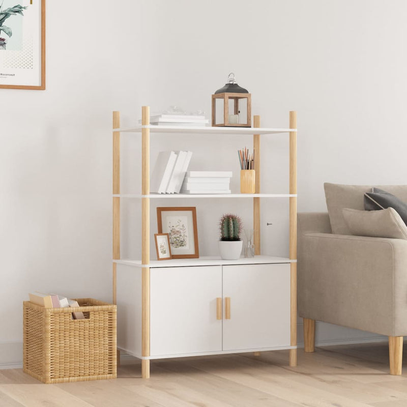 vidaXL Highboard White 80x40x121 cm Engineered Wood