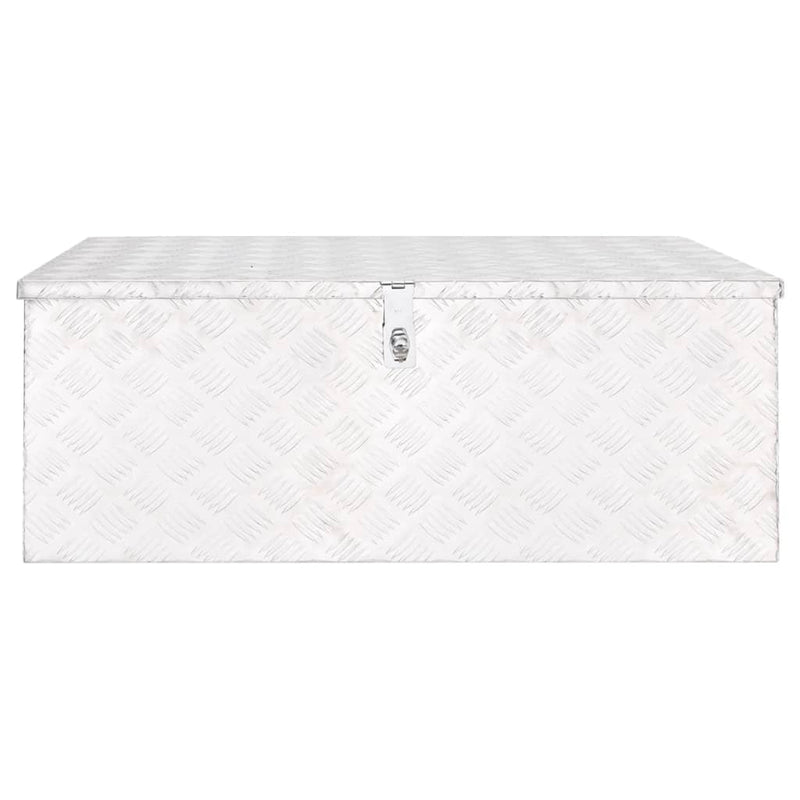 vidaXL Storage Box Silver 100x55x37 cm Aluminium