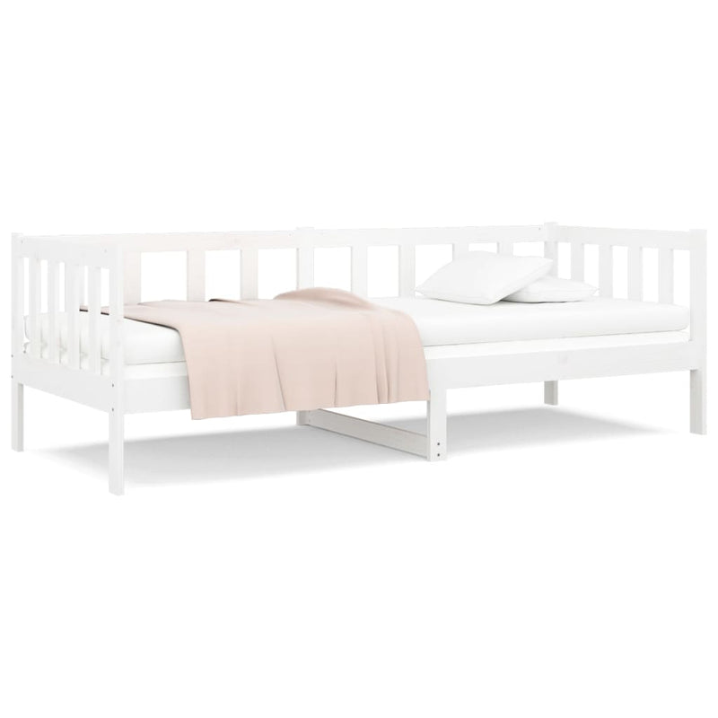vidaXL Day Bed without Mattress White 90x190 cm Solid Wood Pine