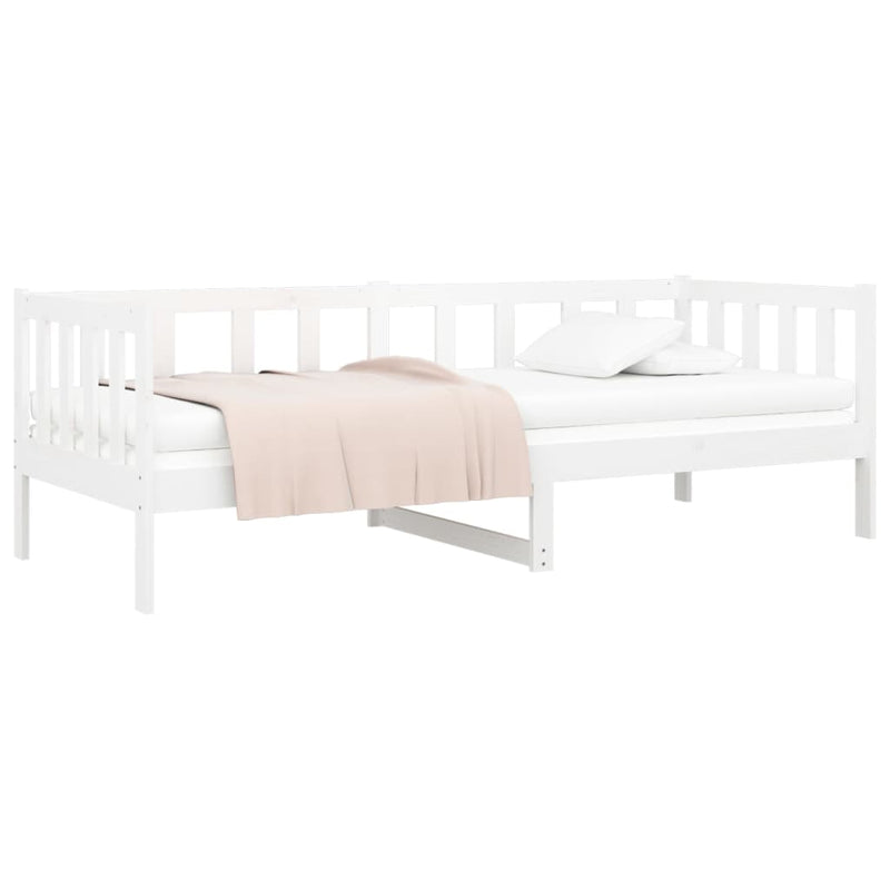 vidaXL Day Bed without Mattress White 90x190 cm Solid Wood Pine