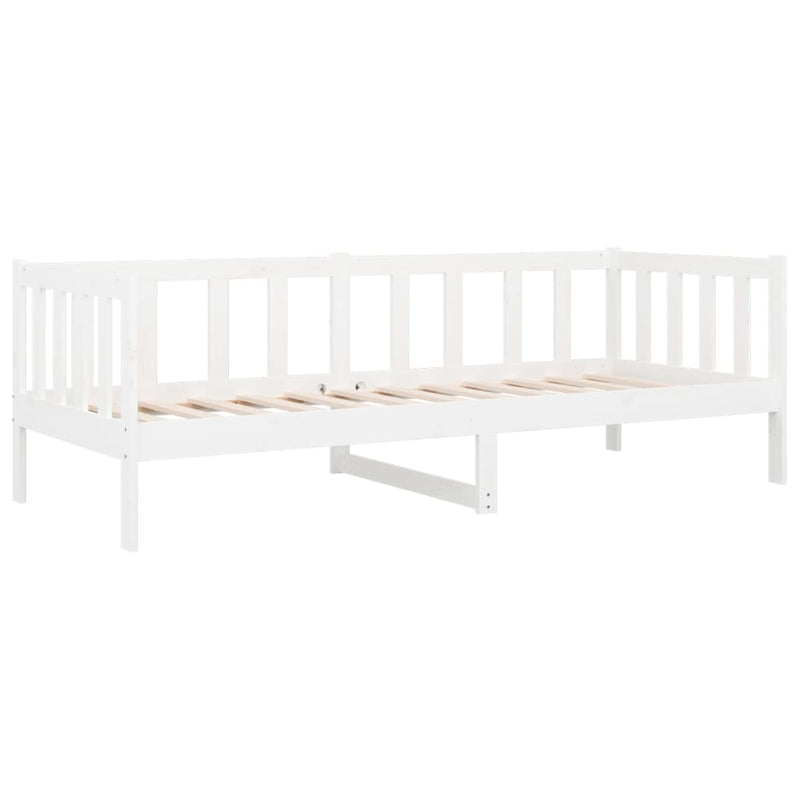 vidaXL Day Bed without Mattress White 90x190 cm Solid Wood Pine