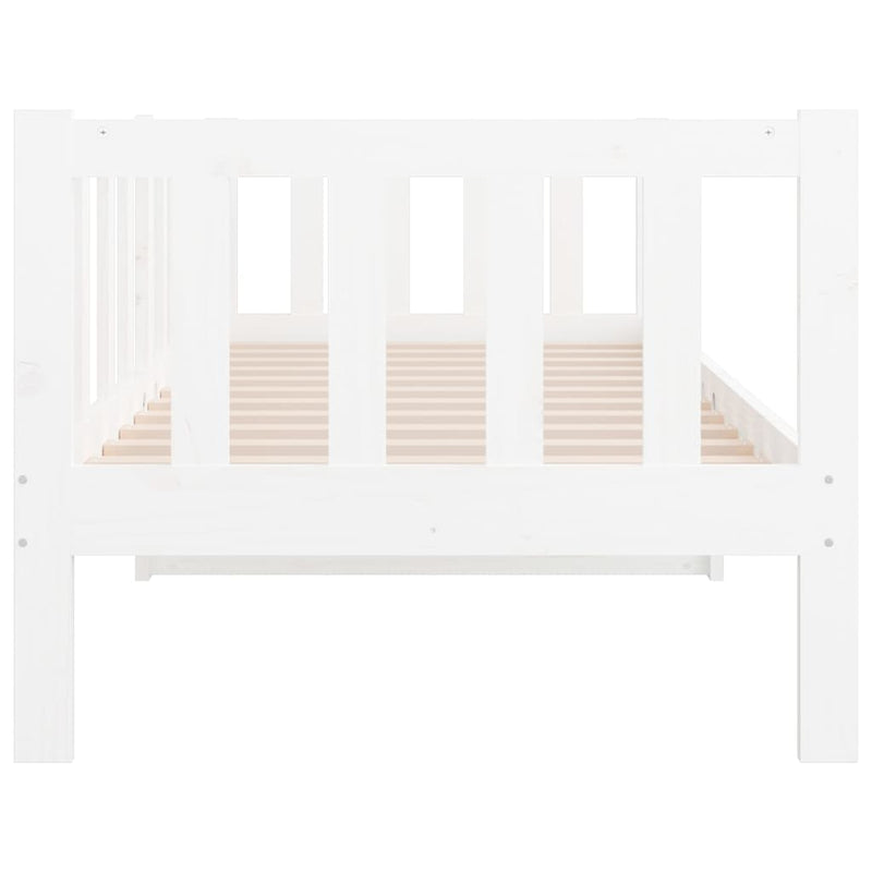 vidaXL Day Bed without Mattress White 90x190 cm Solid Wood Pine