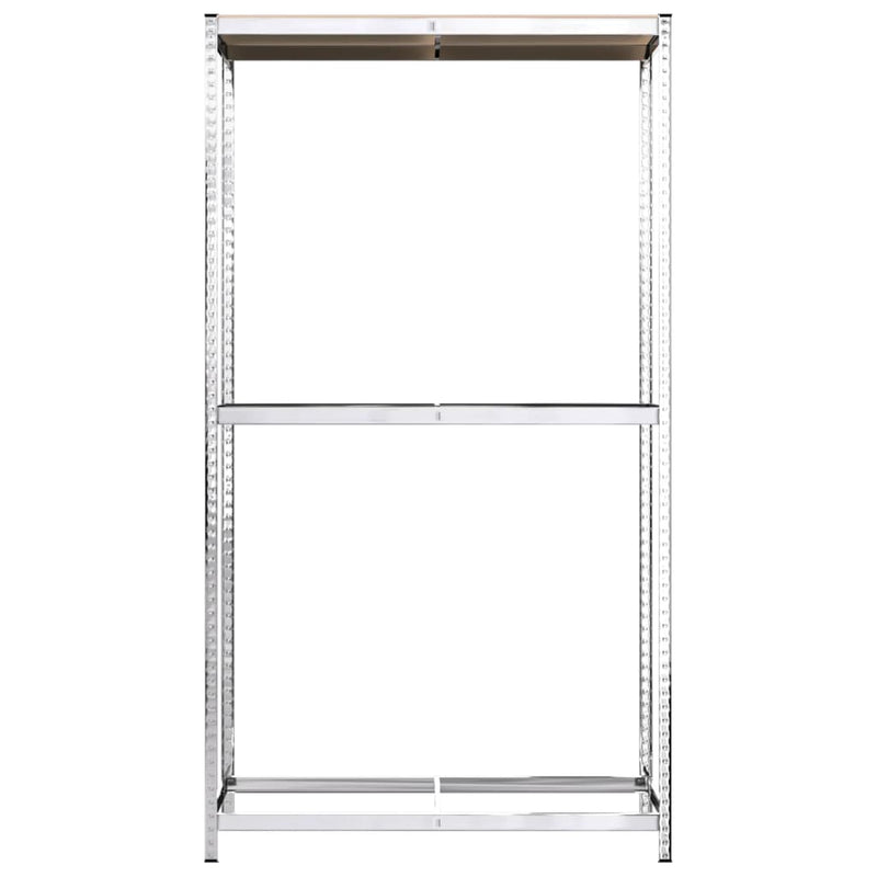 vidaXL 2-Layer Tire Racks 2 pcs Silver 110x40x180 cm Steel