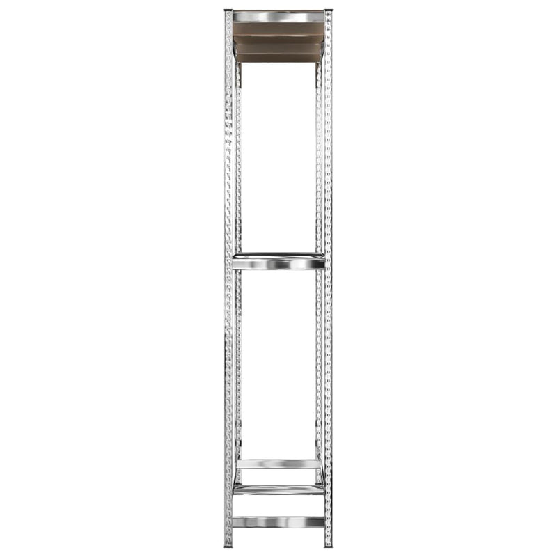 vidaXL 2-Layer Tire Racks 2 pcs Silver 110x40x180 cm Steel