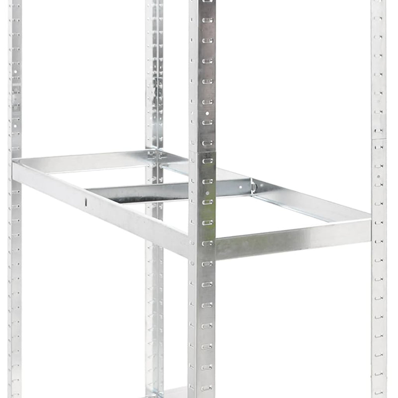 vidaXL 2-Layer Tire Racks 2 pcs Silver 110x40x180 cm Steel