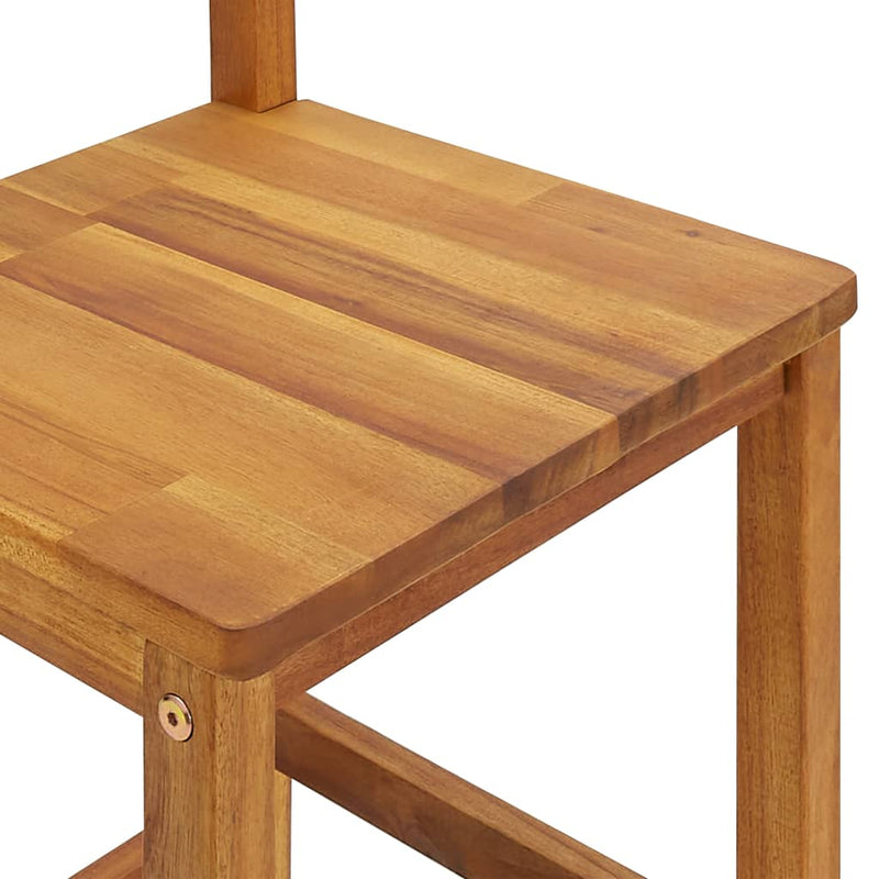 vidaXL Bar Stools 8 pcs Solid Wood Acacia